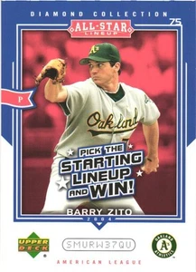 2004 Upper Deck Diamond Collection All-Star Lineup #AS-BZ Barry Zito - Picture 1 of 2
