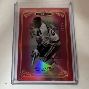 2019-20 Upper Deck UD Stature Hockey Red #79 Willie O'Ree Boston Bruins #/75 SP - Imagen 1 de 3