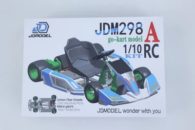 JD 298A Model Plastic DIY 1/10 4WD RC Racing Car KIT Go Kart Model Servo Radio - Image 1 of 4