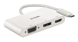 D-LINK Adaptateur 3-en-1 USB-C HDMI/VGA/DisplayPort DUB-V310 - Photo 1/1
