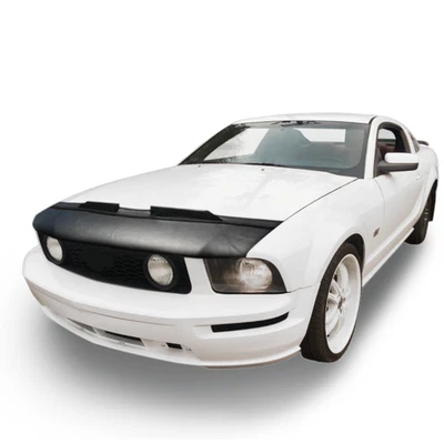 Black Car Bonnet Hood Bra Cover Mask For Ford Mustang GT 2009 2010 2011 2012 - Image 1 of 4