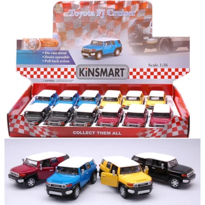 TOYOTA FJ CRUISER COL.ASS.cm 12 (1 Modellino a Scelta) 1:36 Kinsmart Modellismo  - Immagine 1 di 3
