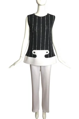 PIERRE CARDIN (ALTA COSTURA)- 2010 2 piezas conjunto de pantalones, talla 4 Foto 1 de 4