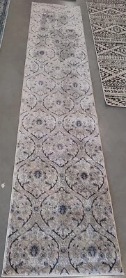 Tapete cinza claro/azul 2' x 10' costas mancha, preço reduzido 1172762910 BNT860G-210 - Imagem 1 de 4