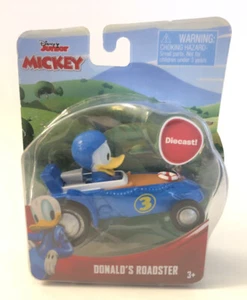 Disney Junior Mickey Die-Cast DONALD'S ROADSTER Nuovo in confezione - Foto 1 di 1