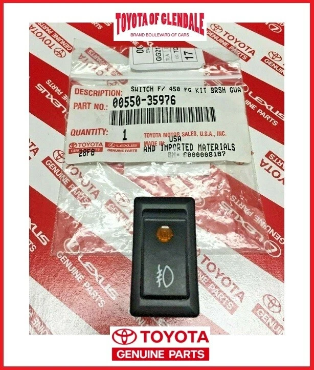 OEM 00550-35976 Dash Mounted Fog Light Lamp Switch for Toyota Camry 4runner