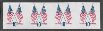 US 1519a (1973) 10c - EFO: Imperforate pair - CL PR - Mint, Never Hinged - Image 1 of 2
