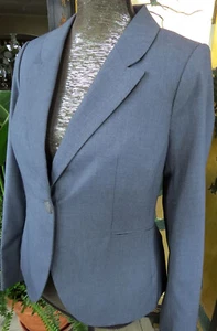 Nueva con etiquetas Chaqueta Blazer Clásica Colección Limitada Mangas Largas Forrada Gris Talla. 6 - Imagen 1 de 10