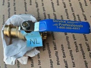 service professionals pro pres3/4" x 3/4" Bronze Full Port Ball Valve, - Picture 1 of 2