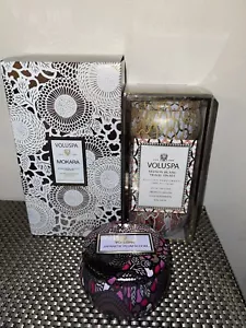 5 Ps Set/Gift Voluspa Maison Blanc Collection Candle Tin Set/Mokara Diffuser - Picture 1 of 4