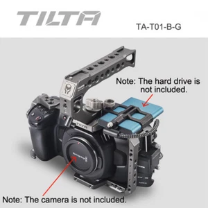 Tilta Full Camera Cage TA-T01-B-G for BMPCC 4K Black Magic Pocket Cinema Camera - Picture 1 of 15