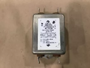 Curtis Industries F1300AA15 RFI Filter 15A 115-250VAC #001C20 - Picture 1 of 3