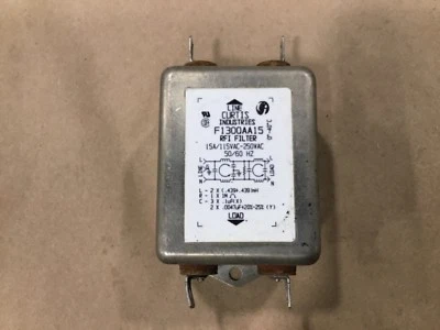 Curtis Industries F1300AA15 RFI Filter 15A 115-250VAC #001C20 - Image 1 of 3