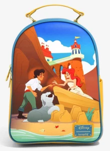 Neu LOUNGEFLY DISNEY DIE KLEINE MEERJUNGFRAU ARIELLE & ERIC MINI RUCKSACK Handtasche - Bild 1 von 4