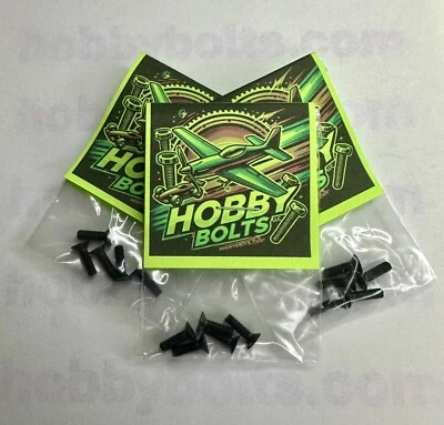 Hobby Bolts M3x10mm Flat Head Screw Hex Drive Qty:3 Packs. RC Car Micro Fastener - Image 1 of 3