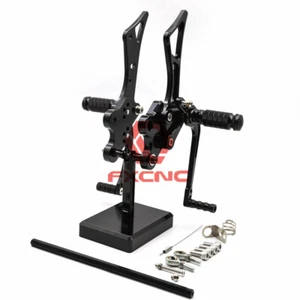 Reposapiés delanteros CNC juegos traseros estribo pedal ajuste FZ1 FZ8 2001-2005 2002 2003 2005 - Imagen 1 de 10