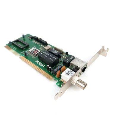 Scheda Ethernet vintage Planet ENW-2400P 2T ISA bus 10 Mbps BNC/RJ45 16 bit ISA - Immagine 1 di 4