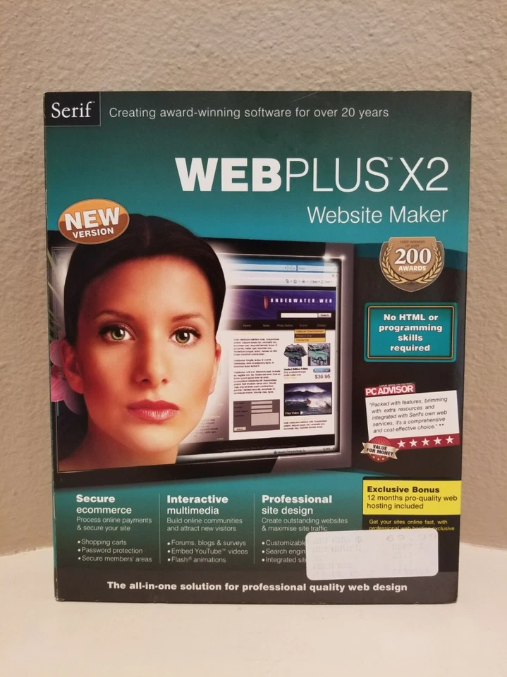 New Sealed Serif WebPlus X2 Website Maker - Image 1 of 4