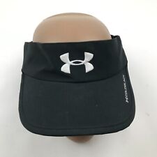 Under Armour Visor Hat Cap Strapback Black White Adjustable Womens Runner Tennis