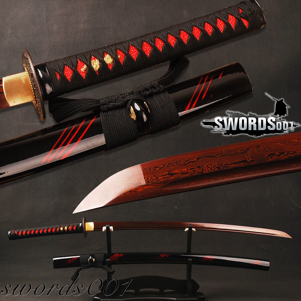 Espada Dragón Samurai Japonés Katana Acero Doblado Damasco Sangriento Listo para Batalla Foto 1 de 4
