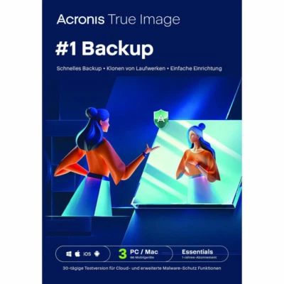 Acronis True Image Essentials| 3 PC/MAC | 1 Jahr | 🚀Key schell per eMail|ESD - Bild 1 von 4