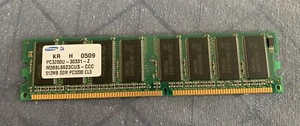 SAMSUNG PC3200U-30331-Z / 512MB DDR  MEMORY CARD - Picture 1 of 1