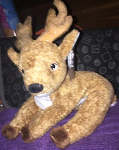 TY Beanie Baby - ROXIE the Reindeer (Black Nose) With Tag Protector Retired 2000 - Imagen 1 de 6