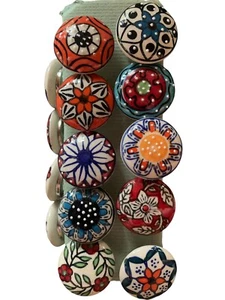 14 Ceramic Knobs Drawer Pulls 1.5” - Picture 1 of 3