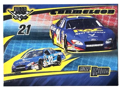 HOFer RICKY RUDD 2005 Wheels High Gear CARMELEON RAC & AIRFORCE CARS Card #45 - Image 1 of 2