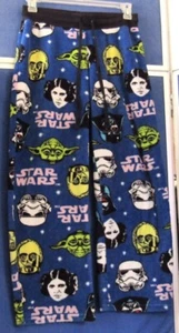 Unisex STAR WARS Yoda C3PO Princess LEA Darth VADER etc. SLEEP PANTS Sz M - Picture 1 of 5