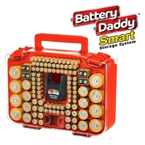Battery Daddy Smart AS SEEN ON TV Organise Store 174 Battery Storage Box Tester - Picture 1 of 4