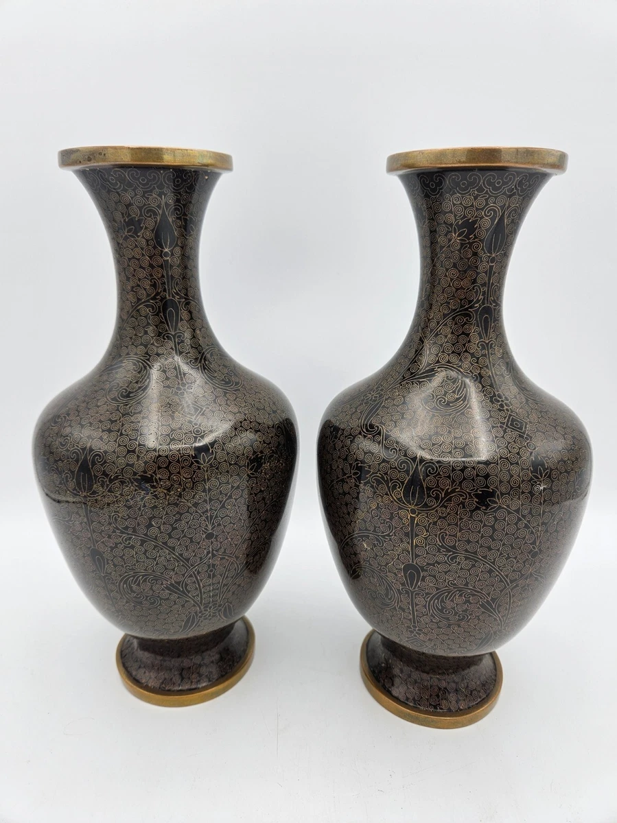 黄铜中国花瓶1900-1940 | eBay