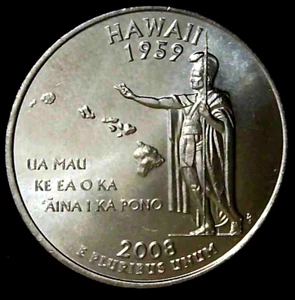 2008-D 25C State Quarter Hawaii BU CLAD (I choose) ou - Picture 1 of 2