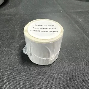Labels for B1/B21/B3S/ M110, 1-1/2'' x 1-1/8''(40 x 30mm), 230 Labels/Roll - Picture 1 of 4