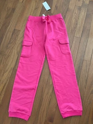 Nuevos Pantalones de Sudadera Gymboree Niñas Rosa Caliente Cintura Elástica Talla 10 Foto 1 de 4