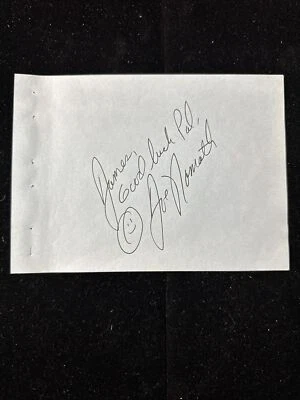 Joe Namath Signed New York Jets Football Album Page - JSA AG93114 - Image 1 of 4