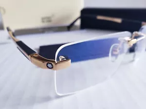 🔥🔥🔥NEW MONT BLANC MB0349 C1 AUTHENTIC EYEGLASSES FRAME W/ CASE 52-18 140 - Picture 1 of 8