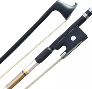 4/4 Carbon Fiber Violin Bow Ebony Frog Natural Horsehair for Violinists - Picture 1 of 12