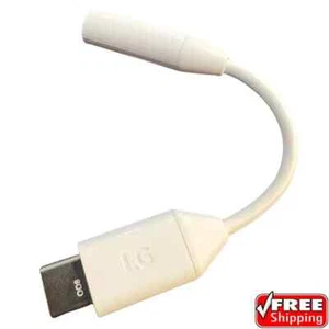 OEM LG USB-C to AUX 3.5mm Headphone Audio Adapter LG G6 G7 G8 G8X V20 V40 - Picture 1 of 2