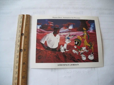 WARNER BROS. AEROSPACE JORDAN MICHAEL JORDAN  PROMO ADVERTISING POST CARD Cover