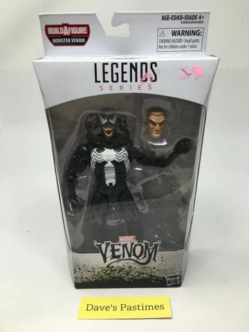 Marvel Legends Hasbro VENOM EDDIE BROCK NO MONSTER VENOM BAF PIECE OPENED BOX Cover