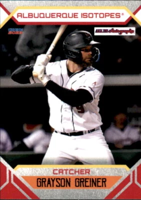 2023 Albuquerque Isotopes Choice 20 Grayson Greiner Blythewood Columbia SC Card  - Image 1 of 2