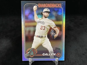 ZAC GALLEN 2024 TOPPS SERIES 1 #110 RAINBOW FOIL PARALLEL / DIAMONDBACKS - Picture 1 of 2