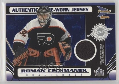 2003-04 Pacific Prism Game-Worn Jersey Blue /90 Roman Cechmanek #121 - Image 1 of 2