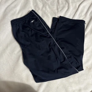 Athletic Works Herren Trainingshose Gr. L blau Gummibund Kordelzug Akle Zip - Bild 1 von 10