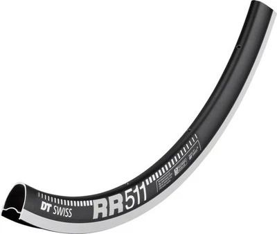 DT Swiss RR 511 700c Tubeless Ready Alloy Road Rim with Squorx Nipples - Image 1 of 3