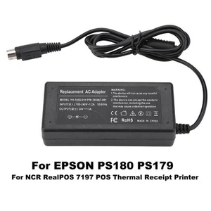 Power Supply Adapter Charger for POS Thermal Receipt Printer For PS180 24V 2A - Afbeelding 1 van 12