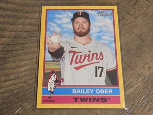 2025 Topps Heritage #448 Bailey Ober Dark Yellow Nmmt - Picture 1 of 3