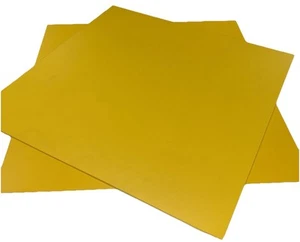 Hard Plastic Sign Boards Set of 2-YELLOW, 24"x24x1/8” Solid Edge. New Old Stock. - Picture 1 of 3