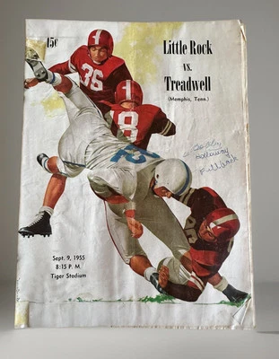 Vtg 1955 Little Rock Central/ Treadwell Memphis High School Football Program - Image 1 of 4